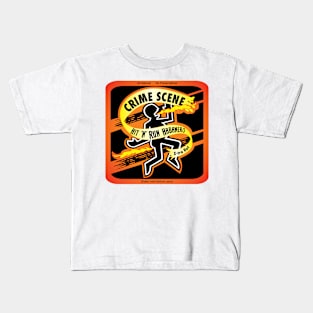 Crime Scene (Square) Kids T-Shirt